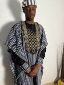 Yacouba - Ensemble traditionnel africain Homme Tunique, Pantalon et Grand Boubou