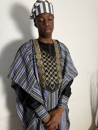 Yacouba - Ensemble traditionnel africain Homme Tunique, Pantalon et Grand Boubou